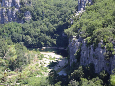 Canoeing in the Ardèche river gorges